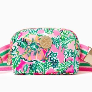 Lilly Pulitzer Perfect Poppy GWP BELT BAG Waist Fanny Pack Cross Body Purse NWT